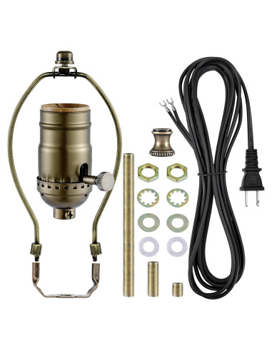 Kit de Rewire para Lámpara Emnooti - Latón Antiguo, 12 pies