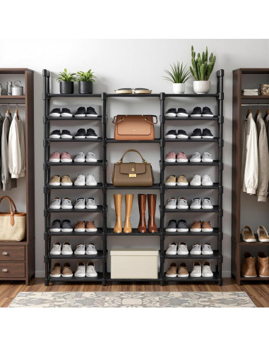 Estante para Zapatos VOFirst 9 Niveles Ahorra Espacio 50-55 Pares
