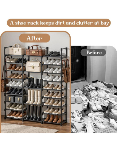 Estante para Zapatos VOFirst 9 Niveles Ahorra Espacio 50-55 Pares