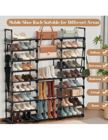 Estante para Zapatos VOFirst 9 Niveles Ahorra Espacio 50-55 Pares