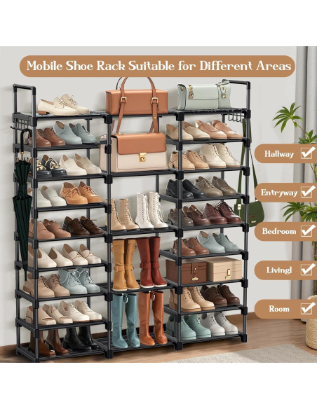Estante para Zapatos VOFirst 9 Niveles Ahorra Espacio 50-55 Pares Estante para Zapatos VOFirst 9 Niveles Ahorra Espacio 50-55 Pares
