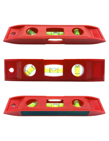 Nivel Torpedo Magnético FrogWow 15.24 cm 3 Ángulos Resistente
