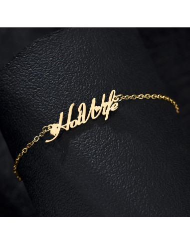 Tobillera HotWife con Corazones - Acero Inoxidable Oro/Plata