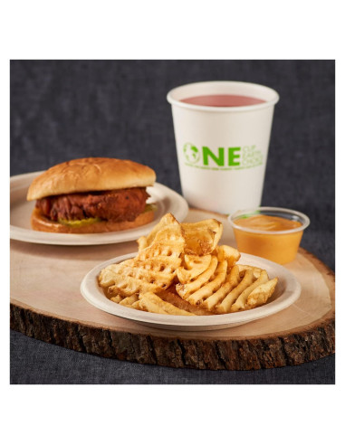 Platos Compostables de Bagazo KARAT EARTH 6" - Caja de 1000