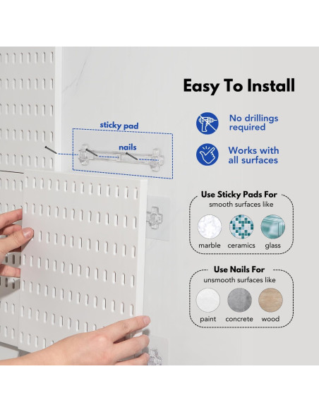 Kit de Tableros de Clavos Keepo Negro 30x13 cm con Accesorios