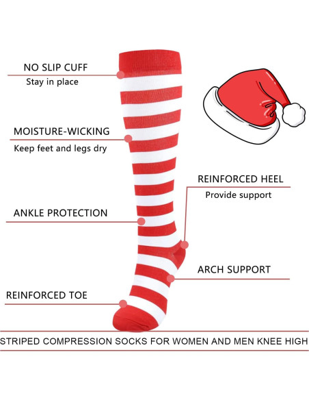 Calcetines de Compresión Junely para Mujeres hasta la Rodilla Calcetines de Compresión Junely para Mujeres hasta la Rodilla
