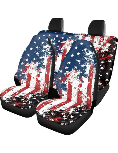 Juego de Accesorios de Auto Jiquruby F9 Graffiti Bandera Americana