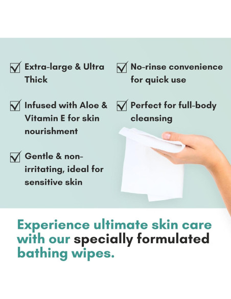 Toallitas Corporales Nurture XL con Aloe Vera | 120 Paños Toallitas Corporales Nurture XL con Aloe Vera | 120 Paños
