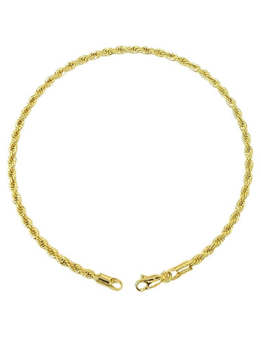 Tobillera de Oro Electrolítico Fashion 21 para Mujeres 25.4 cm