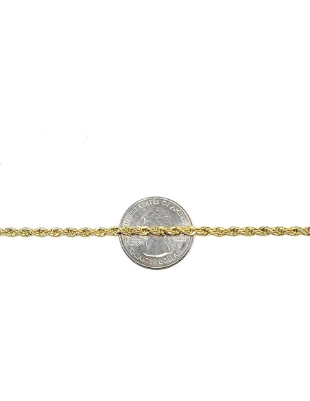 Tobillera de Oro Electrolítico Fashion 21 para Mujeres 25.4 cm Tobillera de Oro Electrolítico Fashion 21 para Mujeres 25.4 cm