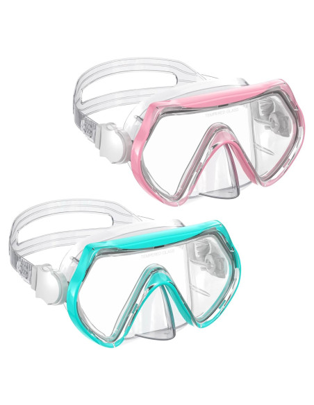 Gafas de natación para niños con snorkel y vidrio templado Gafas de natación para niños con snorkel y vidrio templado