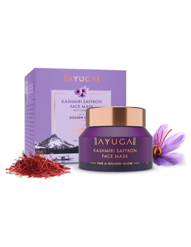 Mascarilla Facial de Azafrán Kashmiri Ayuga 50g - Limpieza Profunda