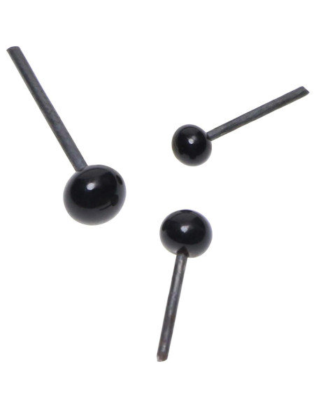 Ojos de Vidrio Mini Skater 2.8/3.2/4mm 300Pcs Negro Ojos de Vidrio Mini Skater 2.8/3.2/4mm 300Pcs Negro