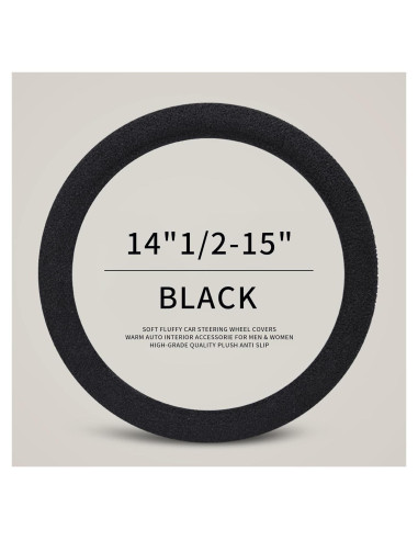 Cubierta de Volante de Invierno HighnessHwoo TEDDY Negra 37.5-38.5cm