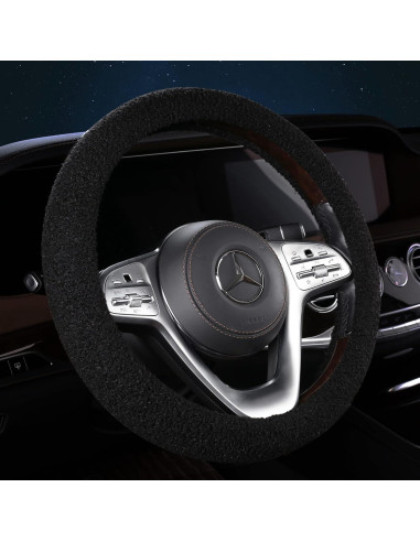 Cubierta de Volante de Invierno HighnessHwoo TEDDY Negra 37.5-38.5cm