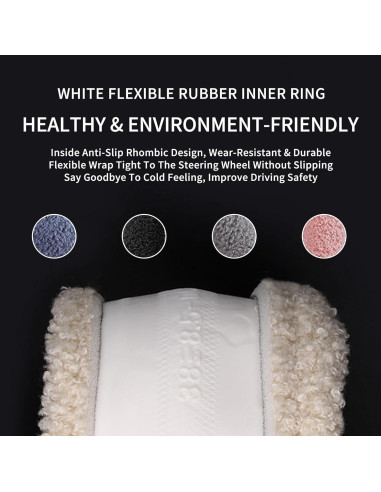 Cubierta de Volante de Invierno HighnessHwoo TEDDY Negra 37.5-38.5cm