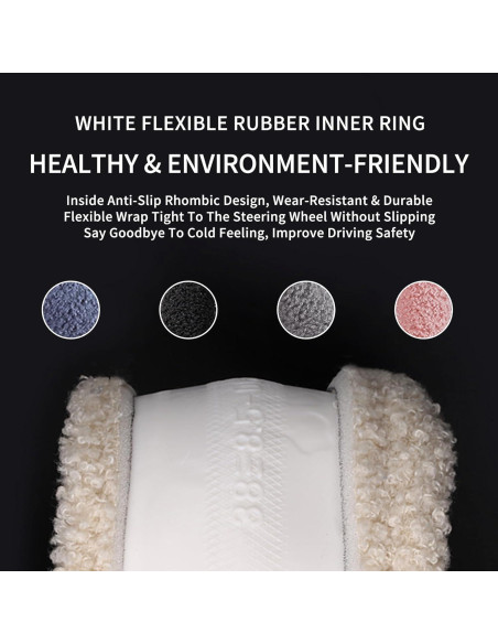 Cubierta de Volante de Invierno HighnessHwoo TEDDY Negra 37.5-38.5cm Cubierta de Volante de Invierno HighnessHwoo TEDDY Negra 37.5-38.5cm