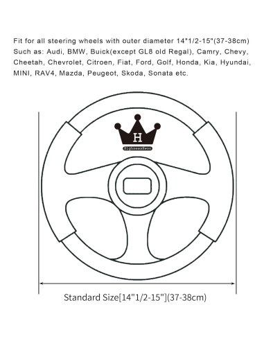 Cubierta de Volante de Invierno HighnessHwoo TEDDY Negra 37.5-38.5cm