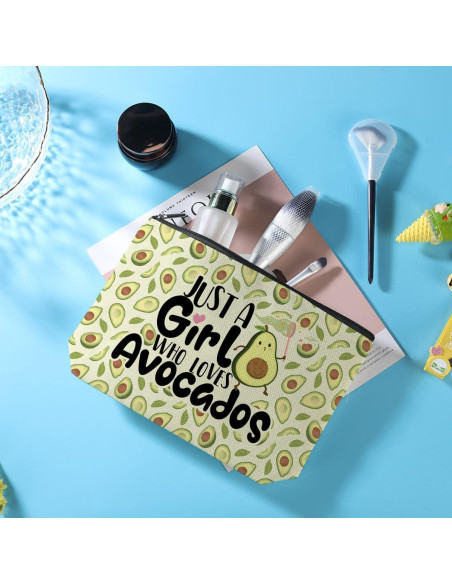 Bolsa de Maquillaje Azteoiz Aguacate 24.6x17.8cm Impermeable Bolsa de Maquillaje Azteoiz Aguacate 24.6x17.8cm Impermeable