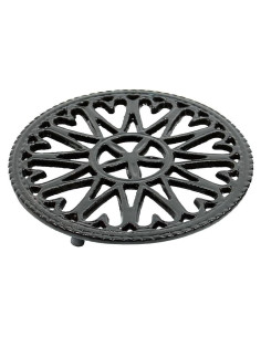 Trivet de Hierro Fundido Minuteman 17.78 cm Negro