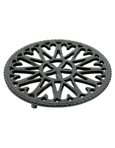 Trivet de Hierro Fundido Minuteman 17.78 cm Negro