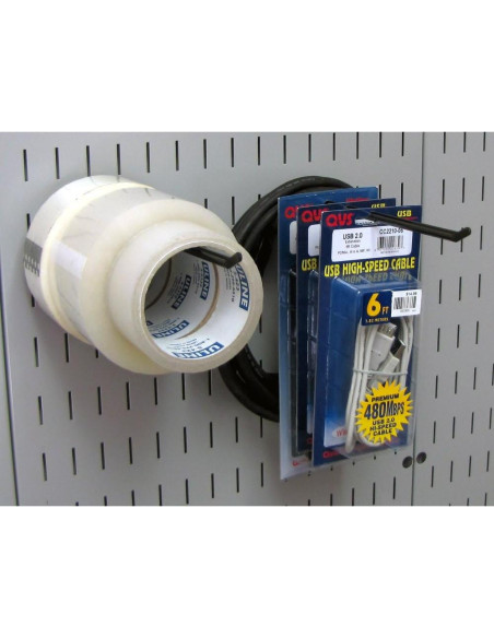 Ganchos extendidos de 22.86 cm Wall Control - 2 unidades negras Ganchos extendidos de 22.86 cm Wall Control - 2 unidades negras