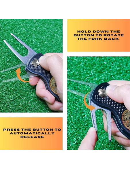 Herramienta de Golf HODL 21 3 en 1 Plegable - Divot, Marcador y Soporte Herramienta de Golf HODL 21 3 en 1 Plegable - Divot, Marcador y Soporte