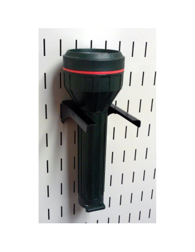 Soporte de Manija de Metal Ranurado Wall Control 2" Negro