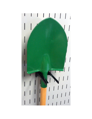 Soporte de Manija de Metal Ranurado Wall Control 2" Negro