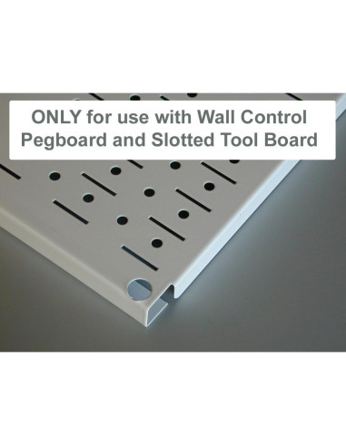 Soporte de Manija de Metal Ranurado Wall Control 2" Negro