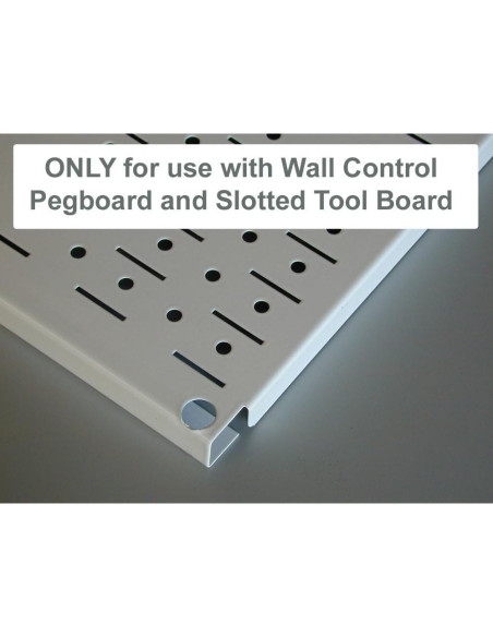 Soporte de Manija de Metal Ranurado Wall Control 2" Negro Soporte de Manija de Metal Ranurado Wall Control 2" Negro