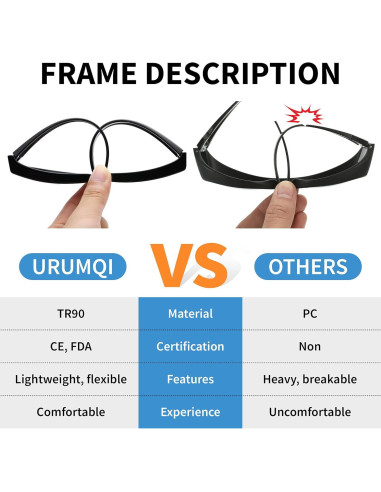 Gafas de sol polarizadas URUMQI para usar sobre gafas