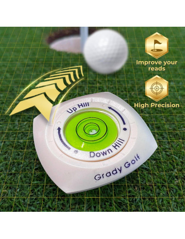 Lector de Green Grady Golf con Marcador de Pelota Magnético