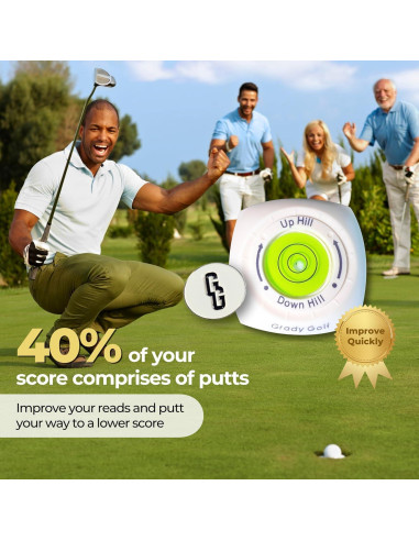 Lector de Green Grady Golf con Marcador de Pelota Magnético