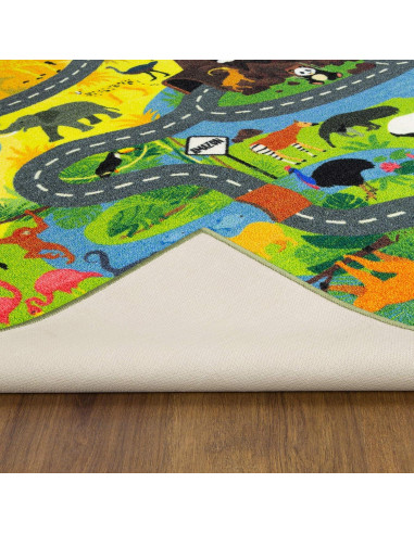 Alfombra de Juguete KC Cubs 3x1.5m Safari Animal Educativa