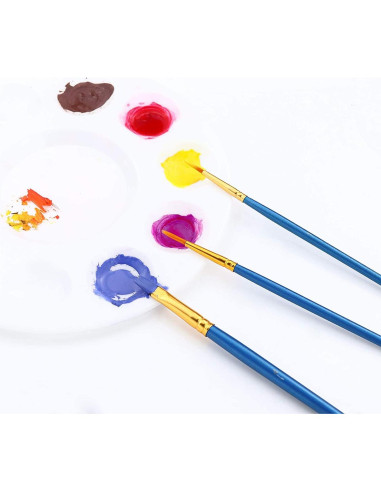 Juego de Pinceles AROIC 500 Piezas Nylon para Pintura