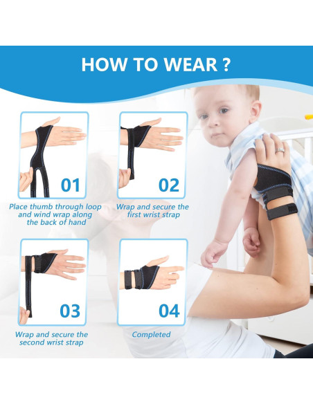 Muñequera Ajustable TFCC Joingood - Talla Única Azul Muñequera Ajustable TFCC Joingood - Talla Única Azul