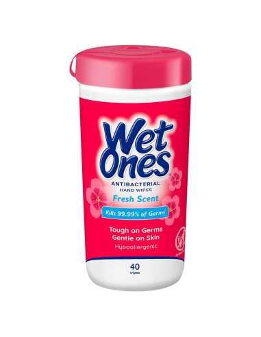 Toallitas Antibacteriales Wet Ones Aroma Fresco 40 unidades