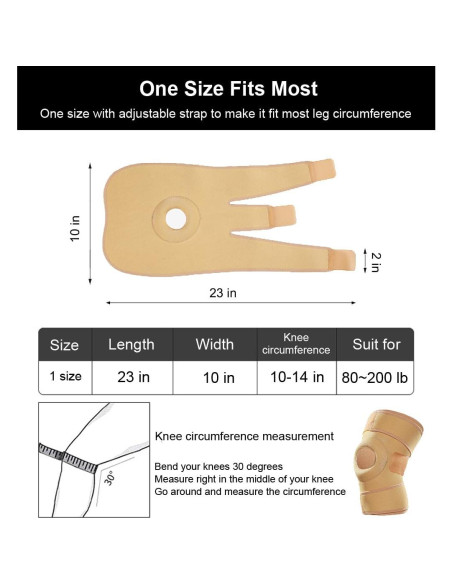 Férula para Rodilla SUJAYU Abierta Ajustable para Dolor Férula para Rodilla SUJAYU Abierta Ajustable para Dolor