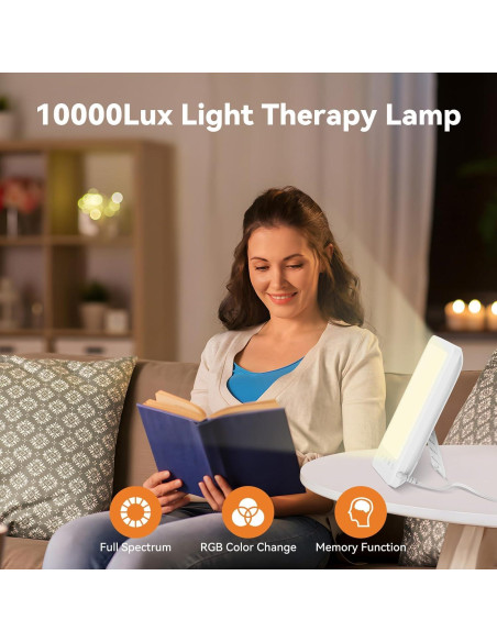 Lámpara de Terapia de Luz LASTAR 10000 Lux LED Ajustable Lámpara de Terapia de Luz LASTAR 10000 Lux LED Ajustable