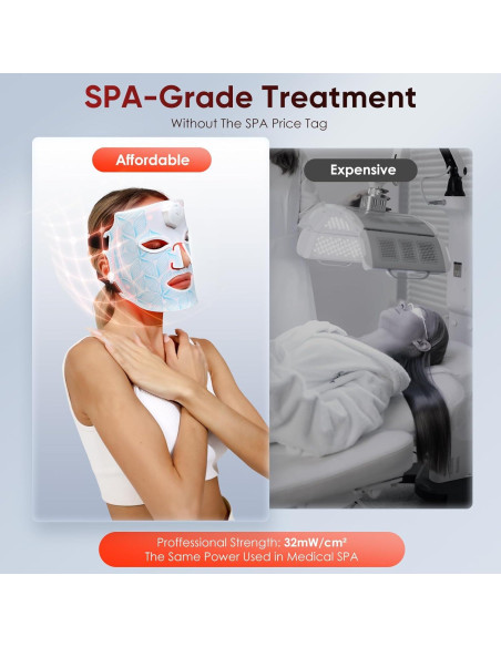 Máscara de Terapia de Luz LED WEETALL 7 Colores Cuidado Facial Máscara de Terapia de Luz LED WEETALL 7 Colores Cuidado Facial