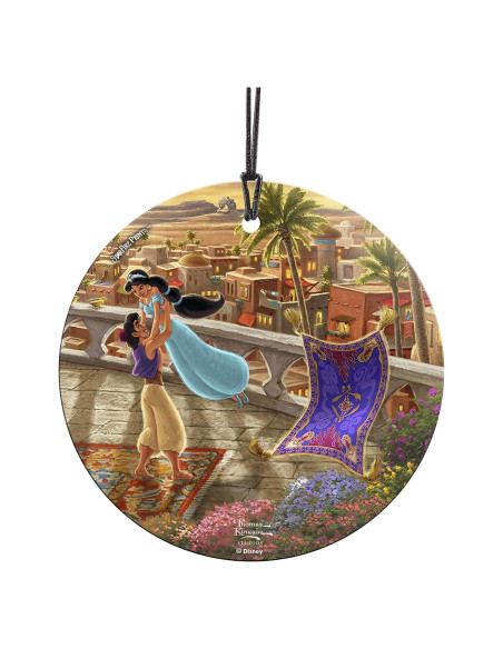 Vidrio Colgante Disney Aladino y Jasmine 8.89 cm - Trend Setters Vidrio Colgante Disney Aladino y Jasmine 8.89 cm - Trend Setters