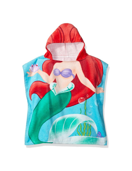 Toalla con Capucha 100% Algodón Disney La Sirenita Ariel Toalla con Capucha 100% Algodón Disney La Sirenita Ariel