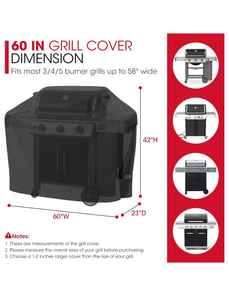 Funda para Parrilla Unicook 152 cm Impermeable y Resistente Funda para Parrilla Unicook 152 cm Impermeable y Resistente