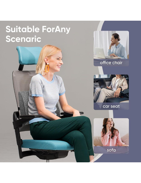 Almohada Lumbar FOUXTEL Extra Grande 50.8x35.6x14cm Gris Almohada Lumbar FOUXTEL Extra Grande 50.8x35.6x14cm Gris
