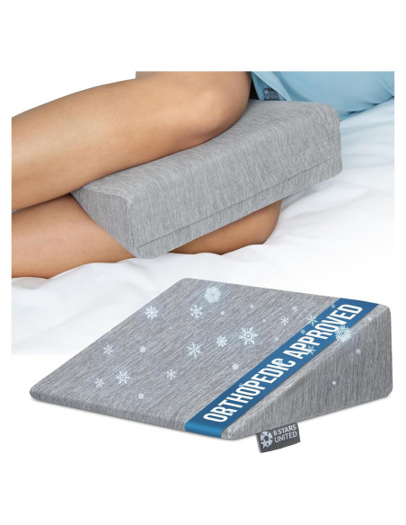 Almohada en Cuña 5 Estrellas Unidas para Embarazo y Dormir de Lado - Soporte Firme, Gris Ártico Almohada en Cuña 5 Estrellas Unidas para Embarazo y Dormir de Lado - Soporte Firme, Gris Ártico