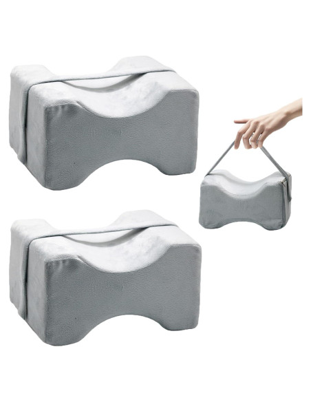 Funda de Almohada para Rodilla Tewloss 2 Pcs Gris 25.9x23.9 cm Funda de Almohada para Rodilla Tewloss 2 Pcs Gris 25.9x23.9 cm