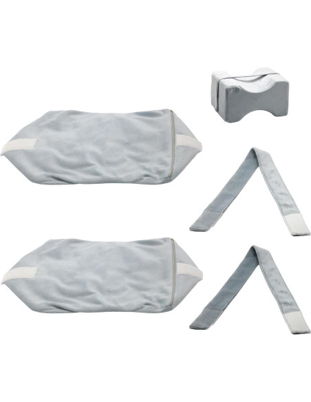 Funda de Almohada para Rodilla Tewloss 2 Pcs Gris 25.9x23.9 cm Funda de Almohada para Rodilla Tewloss 2 Pcs Gris 25.9x23.9 cm