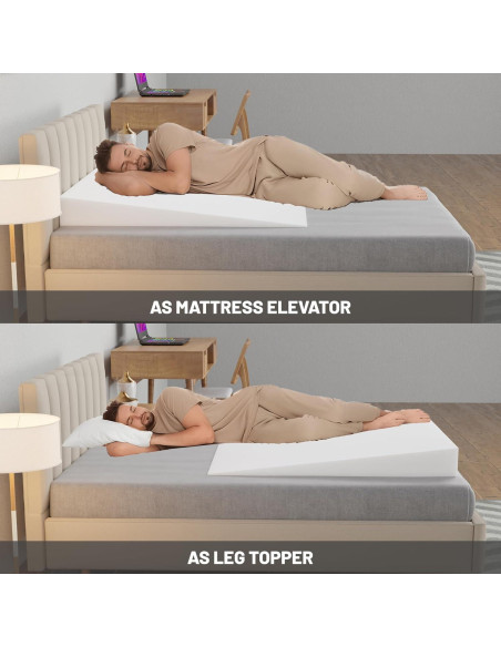 Almohada en Cuña Extra Ancha Nutan 101.6x50.8cm para Reflujo Almohada en Cuña Extra Ancha Nutan 101.6x50.8cm para Reflujo