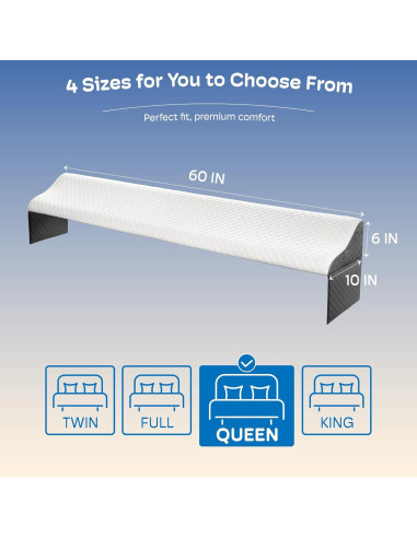 Cojín en cuña para cabecero Queen Simpledad 99 cm ergonómico